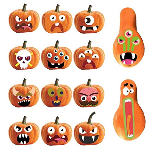 zlhcgd 4 Sheets Halloween Pumpkin Stickers 12 Funny and Classic Pumpkin Expressions Stickers for Pumpkins and Squashes Halloween Pumpkin Decorations zlhcgd 4 Sheets Halloween Pumpkin Stickers 12 Funny and Classic Pumpkin Expressions Stickers for Pumpkins and Squashes Halloween Pumpkin Decorations