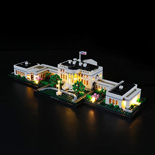 LIGHTAILING Light Set for Architecture White House Building Blocks Model  Led Light kit Compatible with Lego 21054NOT Included The Model