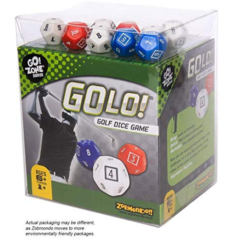GOLO Golf Dice Game  For Golfers Families and Kids  Portable Fun Game for Home Travel Camping Vacation Beach  Award Winner