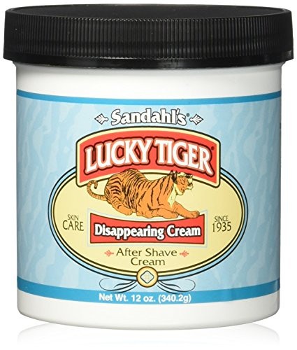 Lucky Tiger After Shave Cream Burn Disappearing Menthol  12 Oz