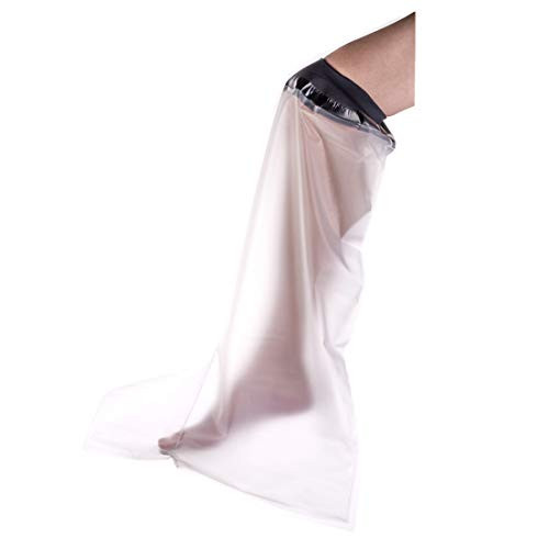 Adult Leg Cast Shower Protector Waterproof Cast Cover Leg Watertight Shower Bandage and Wound Protector for Broken Leg Cast Surgery and Wound