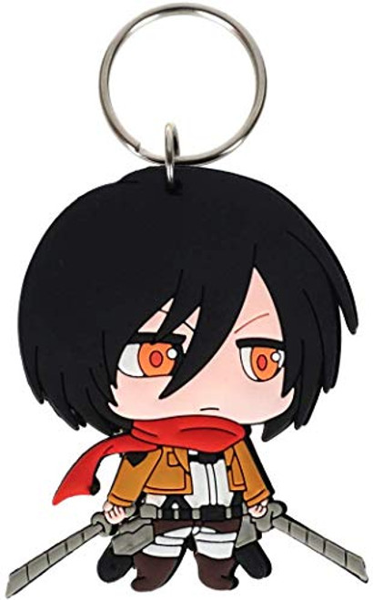 Keyring for Mikasa Ackermann Chibi Figure made of PVC Anime Character Cosplay Cute Simple Accessories Cute Halloween