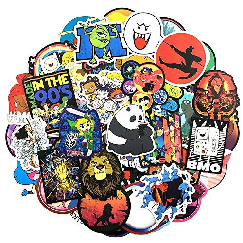 Cute Stickers 100 pcsPack Stickers Variety Vinyl Car Sticker Motorcycle Bicycle Luggage Decal Graffiti Patches Skateboard Stickers for Laptop Stickers for Kid and Adult