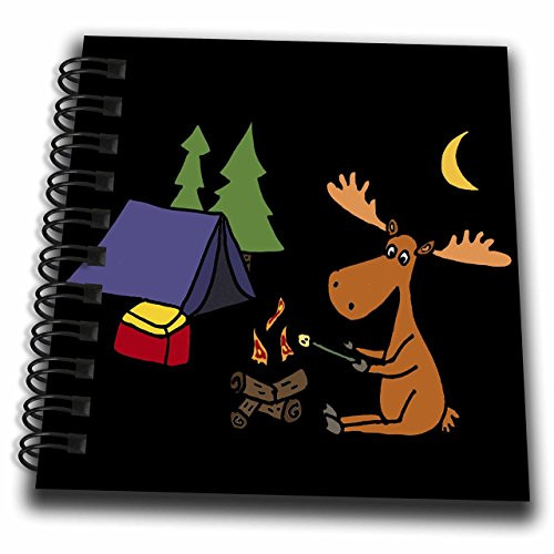 3D Rose Cool Funny Moose Camping and Roasting Marshmallows Mini Notepad 3D Rose Cool Funny Moose Camping and Roasting Marshmallows Mini Notepad