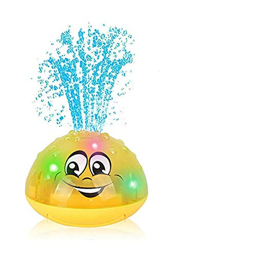 DENBOS Bath Toy Spray Water Squirt Toy LED Light Up Float Toys Bathtub Shower Pool Bathroom Toy for Baby Toddler Infant Kid Water Electronic SprayerClearance