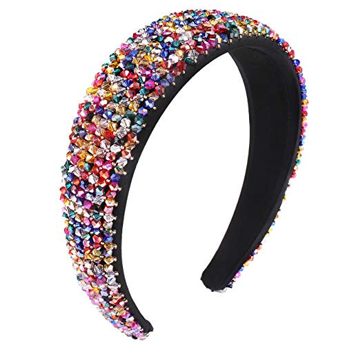 Rhinestone Crystal Headband Bejewelled Wide Velvet Padded Hairbands Hair Hoop Party Wedding Headwear Hair Accessories For Woman Girls A Rhinestone Crystal Headband Bejewelled Wide Velvet Padded Hairbands Hair Hoop Party Wedding Headwear Hair Accessories For Woman Girls A