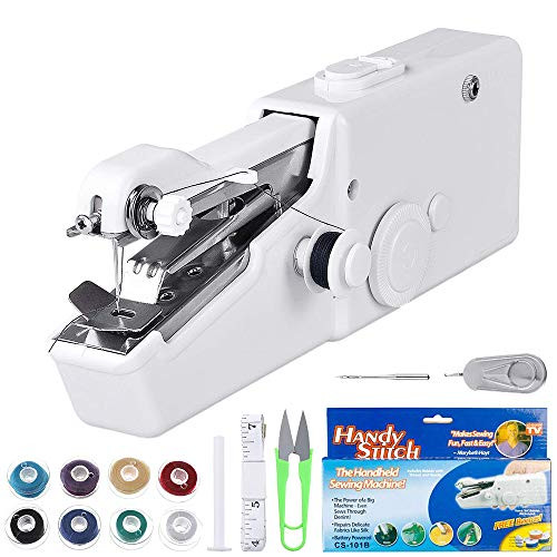 Handheld Sewing Machine Cordless Portable Mini Electric Sewing Machine for KidsBeginners to Quick Handy Stitch Clothes for Home or Travel Use Handheld Sewing Machine Cordless Portable Mini Electric Sewing Machine for KidsBeginners to Quick Handy Stitch Clothes for Home or Travel Use