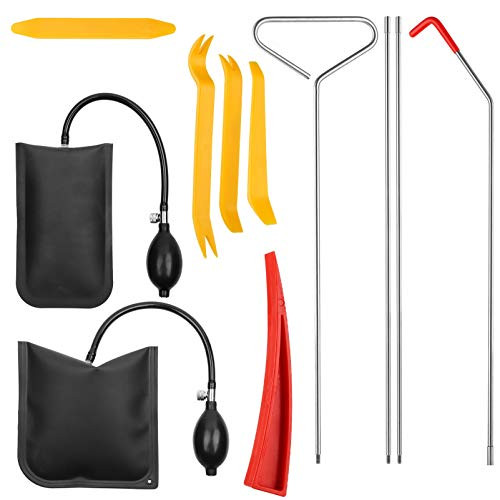 Full Professional Automotive Car Tool Kit with Easy Entry Long Reach Grabber Air Wedge Non Marring Wedge and PVC Bag for Cars Truck