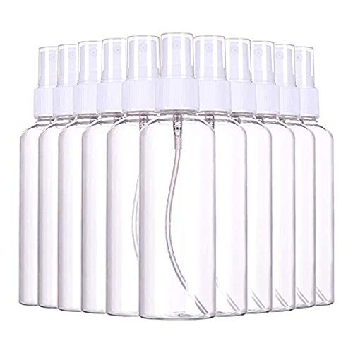 Plastic Clear Spray Bottles 30Packs 100ml Refillable Fine Mist Sprayer Bottles Makeup Cosmetic Atomizers Empty Small Spray Bottle Container for Essential Oils Travel Perfumes