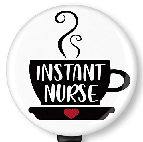 Instant Nurse Retractable Badge Reel with Alligator Clip?Name Nurse ID Card Badge Holder Reel Decorative Custom Badge Holder