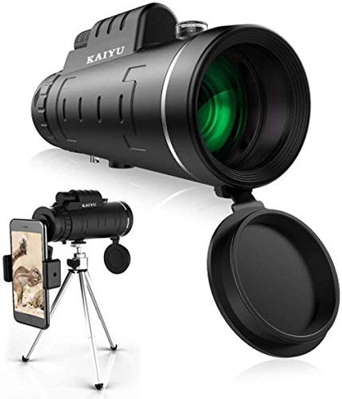 Monocular Telescope 40X60 High Power HD Monocular with Smartphone Holder Tripod Upgrade Waterproof Monocular with Durable and Clear FMC BAK4 Prism Dual Focus for Bird Watching CampingHiking Monocular Telescope 40X60 High Power HD Monocular with Smartphone Holder Tripod Upgrade Waterproof Monocular with Durable and Clear FMC BAK4 Prism Dual Focus for Bird Watching CampingHiking