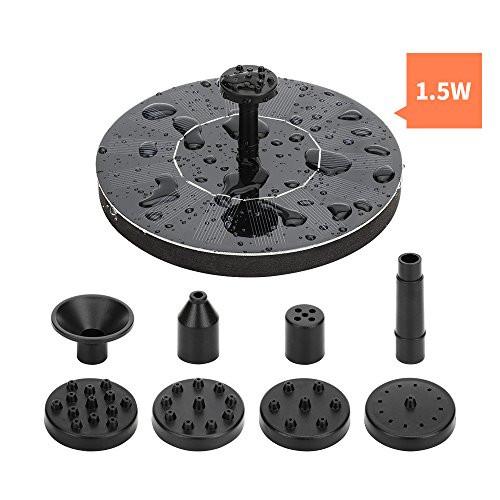Solar Fountain Pump for Bird Bath Outdoor Solar Water Fountain Pump Garden Fountain with Free Standing Floating Birdbath Water Pumps for Garden Patio Pond and Pool Solar Fountain Pump for Bird Bath Outdoor Solar Water Fountain Pump Garden Fountain with Free Standing Floating Birdbath Water Pumps for Garden Patio Pond and Pool