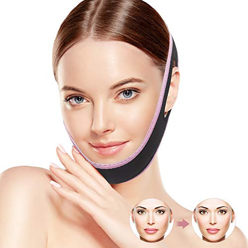 QUECC Face Slimming Strap PainFree Double Chin Reducer Facial Weight Lose Slimmer Device V Line Face Lifting Bandage Eliminates Sagging Face and Chin Shaper Band QUECC Face Slimming Strap PainFree Double Chin Reducer Facial Weight Lose Slimmer Device V Line Face Lifting Bandage Eliminates Sagging Face and Chin Shaper Band