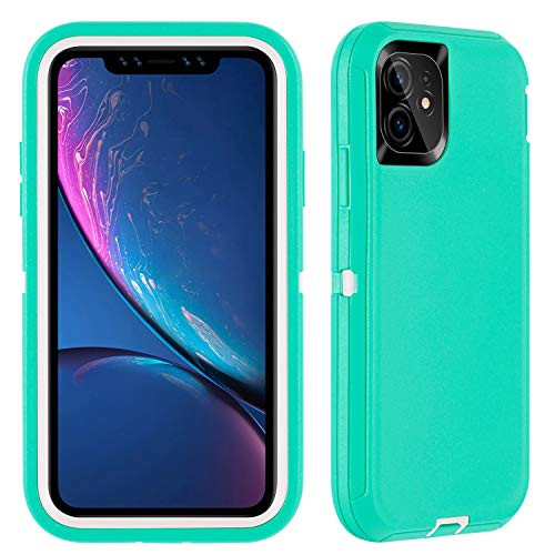 iPhone 11 Case 61 Drop Protection Full Body Rugged Heavy Duty Case ShockproofDropDust Proof 3Layer Protective Durable Cover for Apple iPhone 11 61inch BlueWhite