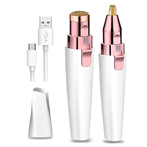 Electric Eyebrow Shaver Trimmer Facial Hair Remover for Women 2 in 1 Painless Epilator Grooming Razor for Face Eye Brow Lip Nose Electric Eyebrow Shaver Trimmer Facial Hair Remover for Women 2 in 1 Painless Epilator Grooming Razor for Face Eye Brow Lip Nose