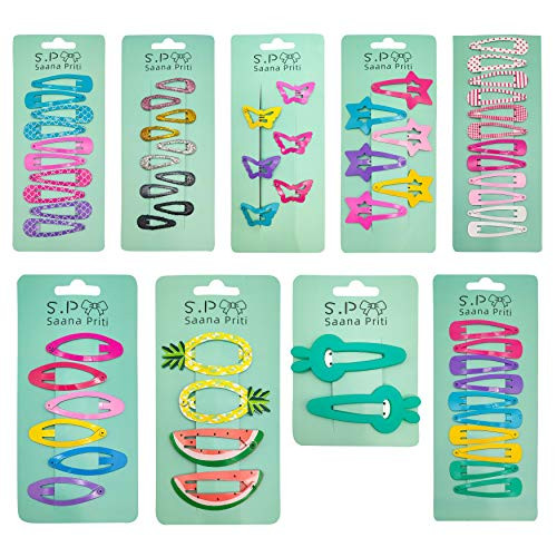 Saana Priti Color Hair Clip Set Hair Clip for Girls 132pcs Cartoon hairpin Set Cute Slip Metal Snap Hair Clip Barrettes for Kids Teens Women Color Cartoon Design Hair Pins Fruite Stars Saana Priti Color Hair Clip Set Hair Clip for Girls 132pcs Cartoon hairpin Set Cute Slip Metal Snap Hair Clip Barrettes for Kids Teens Women Color Cartoon Design Hair Pins Fruite Stars