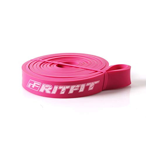 RitFit Pull Up Assist Band  Premium Resistance Band for Pull Up Assistance Resistance Training Body Stretching Powerlifting Mobility Training #10 Rose Pink