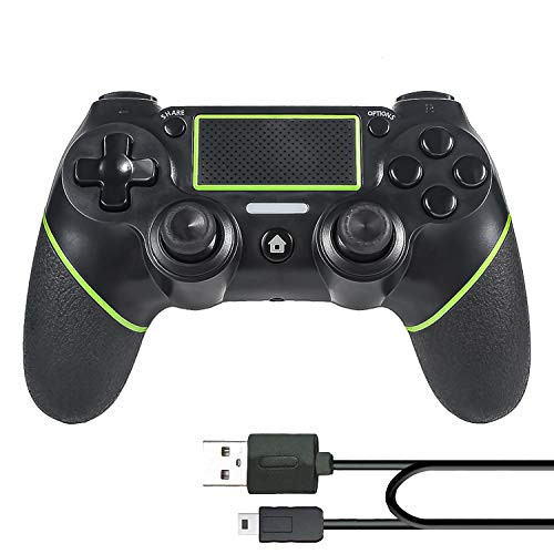 PomisGam PS4 Controller Wireless Gamepad for Playstation 4ProSlimPC788110 with Vibration and Audio Function Mini LED Indicator USB Cable and AntiSlip