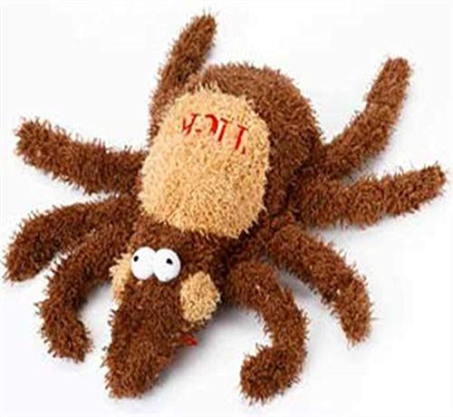 Multipets 6Inch Plush Tick Dog Toy Medium