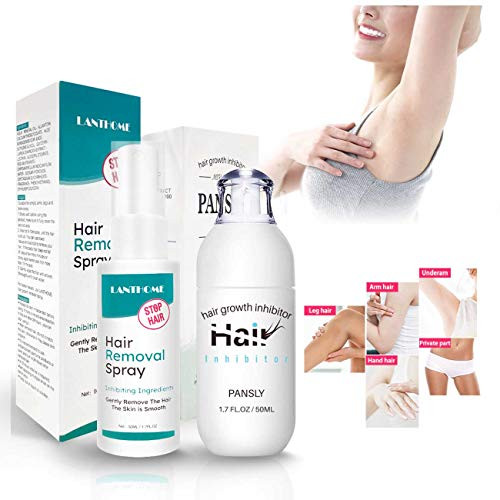 SmoBea 50ml kit Hair Inhibitor Growth  Hair Removal Spray  Premium Painless Hair Stop Growth Spray  Flawless NonIrritating Hair Inhibitor for Face Arm Leg Armpit Make Your Skin Smooth