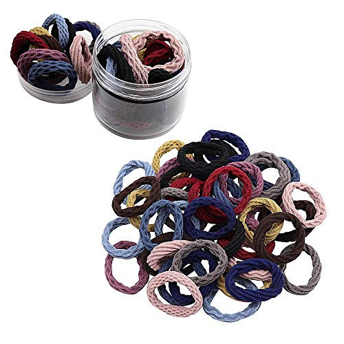 Hair Ties Elastics CHRYSES 40 Pcs Thick Seamless Cotton Hair Bands Ponytail Holders Hair Rope Headband for Women Girls 10 Colors 4 Styles Hair Ties Elastics CHRYSES 40 Pcs Thick Seamless Cotton Hair Bands Ponytail Holders Hair Rope Headband for Women Girls 10 Colors 4 Styles