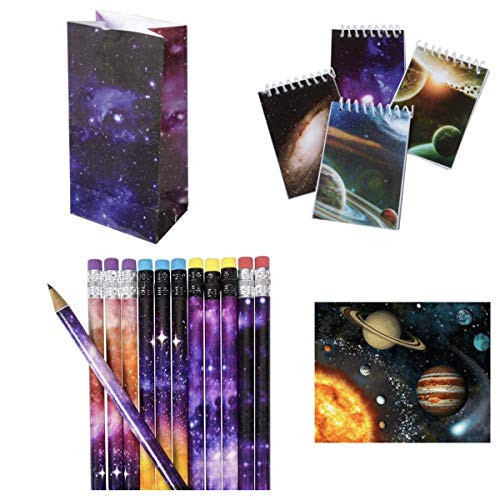 Just4fun - Cool Galaxy - Outer Space Party Favors for 12, 24 or 36 - Pencils - Mini NOTEBOOKS - Goody Bags & Stickers - Science - Planet Solar System Classroom Teacher Rewards Science (48 pc) Just4fun - Cool Galaxy - Outer Space Party Favors for 12, 24 or 36 - Pencils - Mini NOTEBOOKS - Goody Bags & Stickers - Science - Planet Solar System Classroom Teacher Rewards Science (48 pc)
