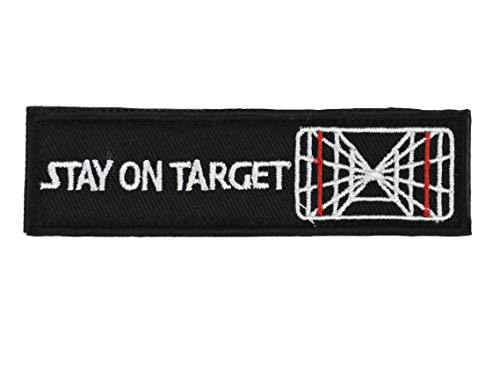 Jadedragon Stay ON Target Embroidered Morale Hook Fastener Patch Target