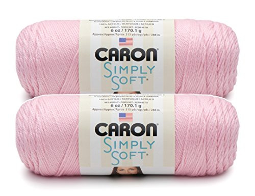 Bulk Buy: Caron Simply Soft Yarn Solids (2-pack) (Soft Pink)