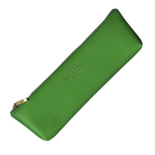 DELFONICS DELFONICS 500222 Quitterie Pencil Case Green Pencil Holder Pen Case Pouch