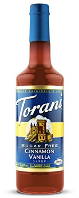 Torani Sugar Free Cinnamon Vanilla Syrup w Splenda 750 mL Torani Sugar Free Cinnamon Vanilla Syrup w Splenda 750 mL