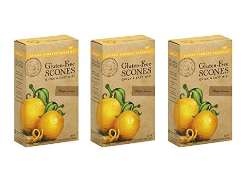 Sticky Fingers Bakeries GlutenFree Meyer Lemon Scone Mix 14 Ounces 3 Pack
