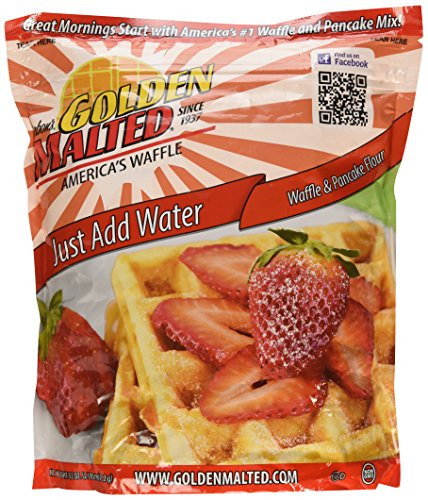 Carbons Golden Malted Pancake  Waffle Flour Mix Complete  Just Add Water 32Ounces