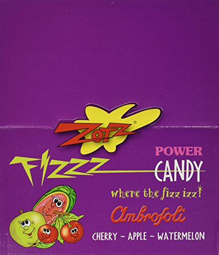 Zotz Fizz Sour Candy  CherryWatermelon Apple case of 48