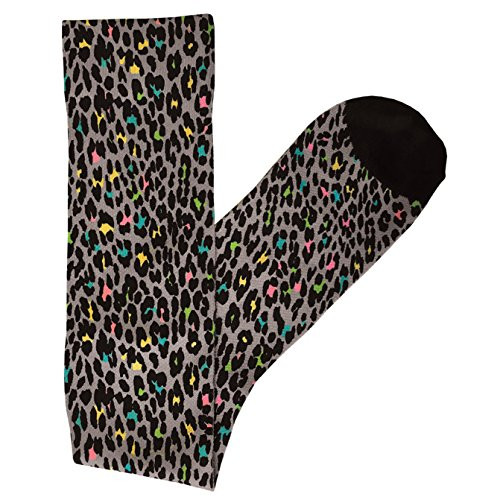 Prestige Medical Soft Comfort Compression Socks Leopard Grey 12 Inch 2 Count