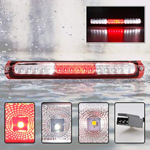 High Mount Centre LED 3rd Tail Brake Light For 19972003 Ford F150 F150 199799 Ford F250 200005 Ford Excursion Chrome Housing Red Lens
