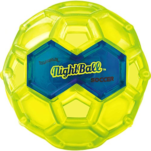 Tangle Creations NightBall Light Up Soccer Ball (Green with Blue)