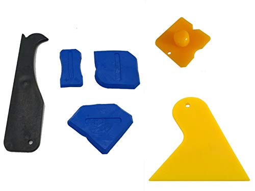 Silicone Caulk Remover Sealant Tool Caulking Tool Kit Grout Remover Grout Scraper Caulk Finishing Tool 6 pack