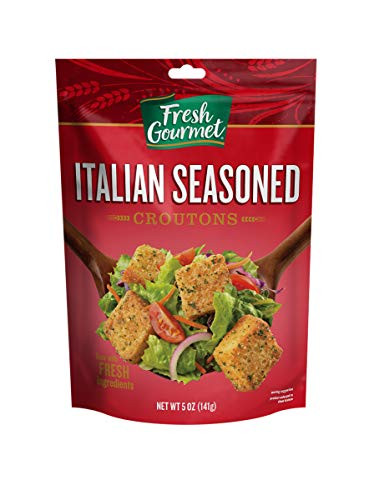 Fresh Gourmet Premium Croutons Italian Seasoned 5 Ounce Pack of 6