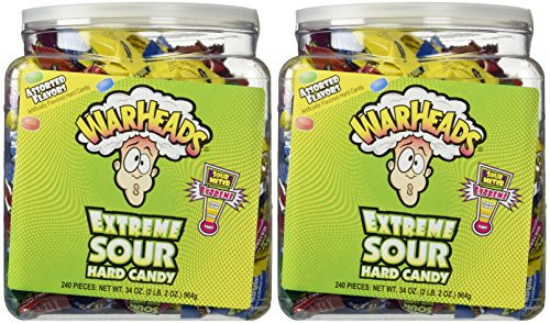 Warheads Extreme Sour Hard Candy Pack of 480