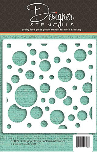 Circle Pop Allover Cookie and Craft Stencil by Designer Stencils