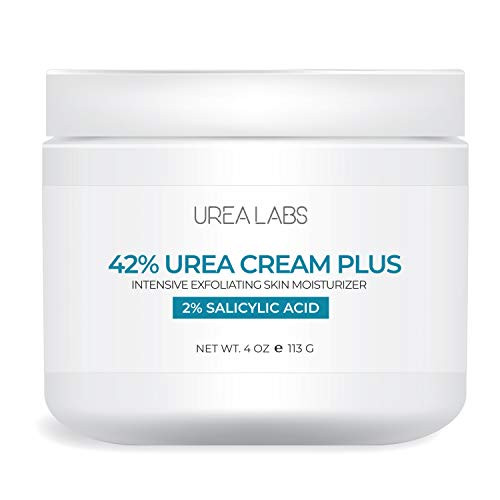UREA LABS 42 Urea Cream PLUS w 2 Salicylic Acid 4 Oz Highest Potency Intensive Exfoliating Foot Cream Corn Callus Remover Antifungal Skin Moisturizer to Soften Calluses Damaged Skin Nails UREA LABS 42 Urea Cream PLUS w 2 Salicylic Acid 4 Oz Highest Potency Intensive Exfoliating Foot Cream Corn Callus Remover Antifungal Skin Moisturizer to Soften Calluses Damaged Skin Nails