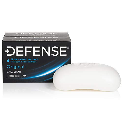 Defense Soap 4 Ounce Bar Pack of 2  100 Natural and Herbal Pharmaceutical Grade Tea Tree Oil