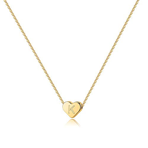 Turandoss Gold K Necklace for Women Girls 14K Gold Filled Heart Initial Necklaces for Women Tiny Initial Necklace for Girls Kids Child Letter Initial Necklace for Women Girls Teens Turandoss Gold K Necklace for Women Girls 14K Gold Filled Heart Initial Necklaces for Women Tiny Initial Necklace for Girls Kids Child Letter Initial Necklace for Women Girls Teens