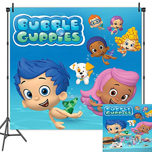 Bubble Guppies Theme Photography Backdrop Ocean Bubble Children Boy Girl Princess Happy Birthday Party Photo Studio Booth Background Newborn Baby Shower Cake Table Banner 6x6ft Bubble Guppies Theme Photography Backdrop Ocean Bubble Children Boy Girl Princess Happy Birthday Party Photo Studio Booth Background Newborn Baby Shower Cake Table Banner 6x6ft