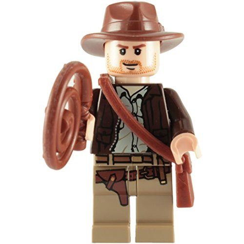 LEGO Indiana Jones Minifigure - Indiana Jones Classic Version with Whip and Satchel (2008) LEGO Indiana Jones Minifigure - Indiana Jones Classic Version with Whip and Satchel (2008)