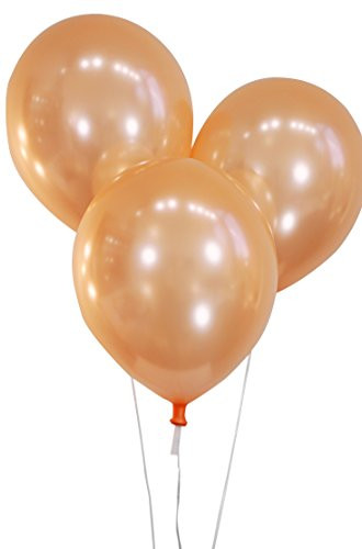 CELEBRITY Creative Balloons 12" Latex Balloons - Pack of 72 Pieces - Pearlized Peach