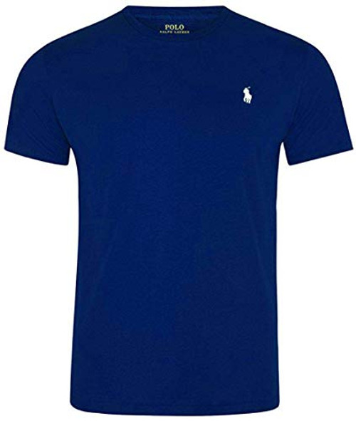 Ralph Lauren Polo Men Custom Fit Crew Neck Pony Logo TShirt XLarge Deep Blue