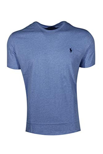 Polo Ralph Lauren Mens Pony Logo Crew Neck TShirt Large Cobalt Heather