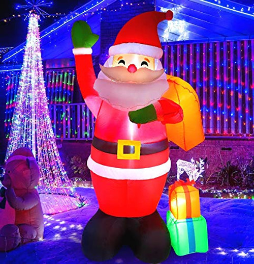 MAOYUE Christmas Inflatables 6ft Christmas Decorations Outdoor Inflatable Santa Blow Up Christmas Decorations Builtin LED Lights with Tethers Stakes for Outdoor Yard Garden Lawn MAOYUE Christmas Inflatables 6ft Christmas Decorations Outdoor Inflatable Santa Blow Up Christmas Decorations Builtin LED Lights with Tethers Stakes for Outdoor Yard Garden Lawn