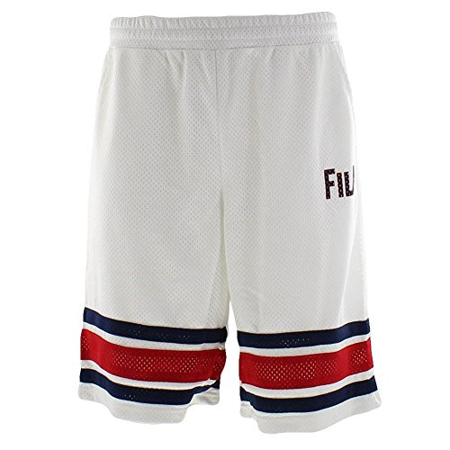 Fila Mens Parker Shorts White Peacoat Chinese Red 2XL